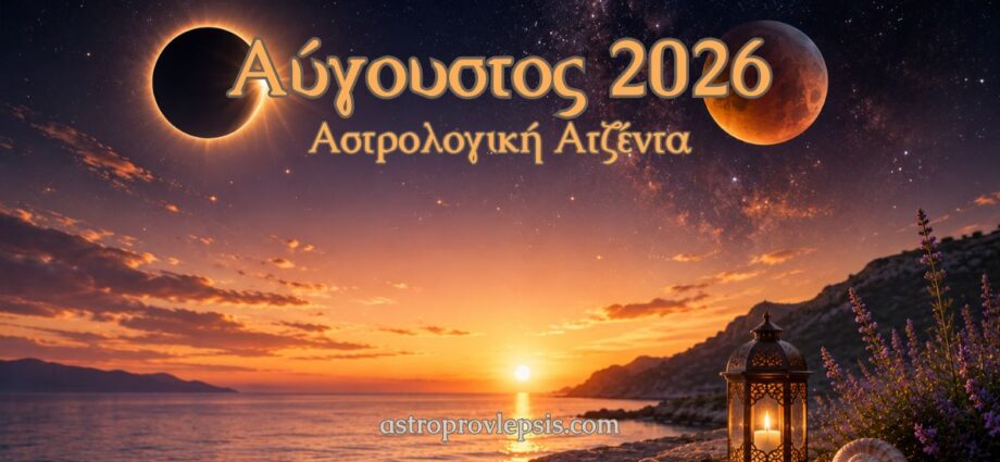 αύγουστος 2026 αστρολογική ατζέντα