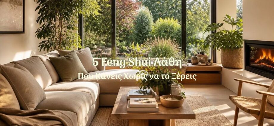 feng shui λάθη